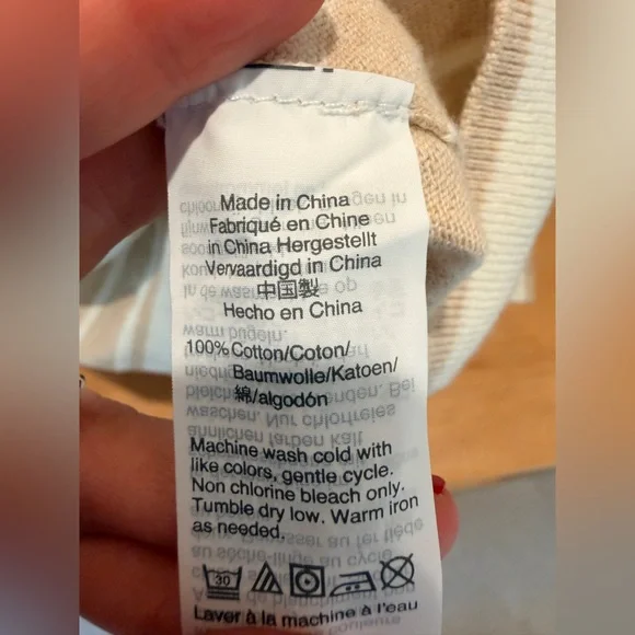 J.Crew Womens S Peyton Striped Crewneck Sweater 100% Cotton Natural Fibers NWT - Picture 4 of 6